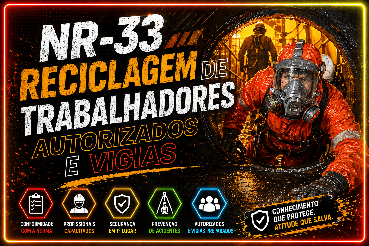 NR-33 | Reciclagem de Trabalhadores Autorizados e Vigias - 08H